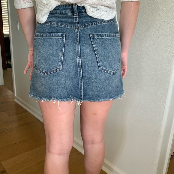 Free people zip denim mini - Picture 6 of 7